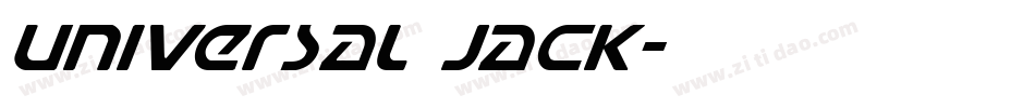 Universal Jack字体转换